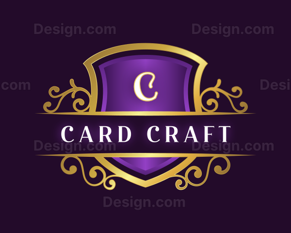 Premium Decorative Ornamental Shield Logo