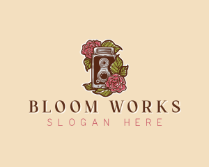 Bloom Camera Photography logo design