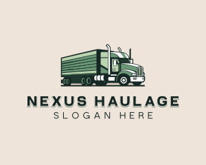 Trucking Transportation Logistics Logo