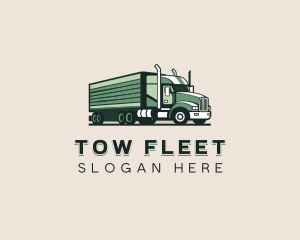 Trucking Transportation Logistics logo design