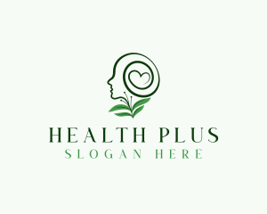 Eco Leaf Mental Health logo design