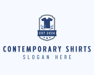 T-shirt Laundry Wash logo design