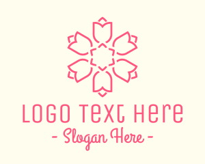 Beautiful Tulip Hexagon logo