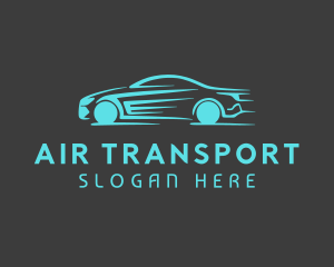 Blue Sports Car logo design