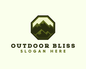 Mountain Hiking Outdoor logo design