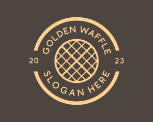 Waffle Snack Food logo design