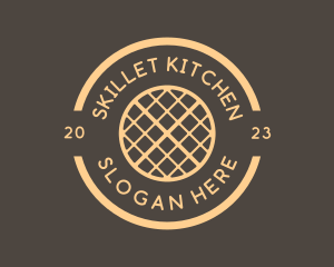 Waffle Snack Breakfast logo design