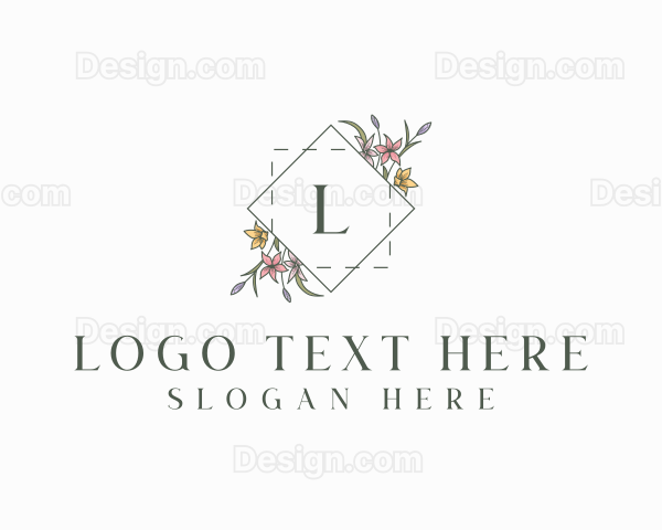 Floral Elegant Wedding Logo