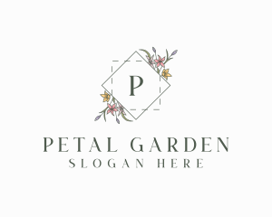 Floral Elegant Wedding logo design