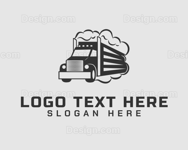 Haulage Truck Vehicle Logo