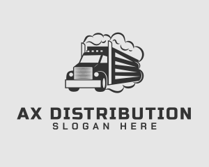 Haulage Truck Vehicle logo design