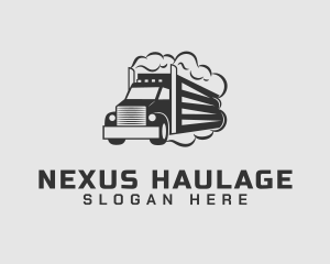 Haulage Truck Vehicle logo design