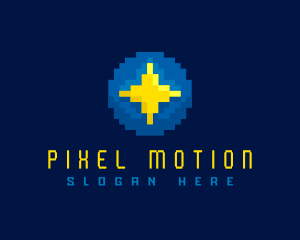 Star Sparkle Pixelated logo design