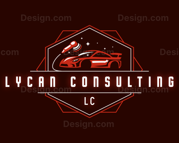 Polishing Car Automotive Logo