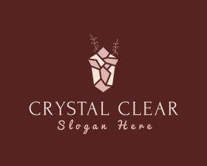 Pink Luxury Gemstone logo design