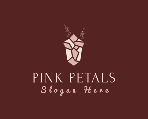 Pink Luxury Gemstone logo design