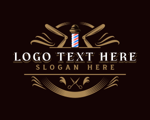 Barbershop Haircut Grooming logo