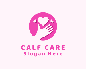 Love Care Hand logo design