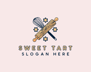 Baking Whisk Cookie logo design