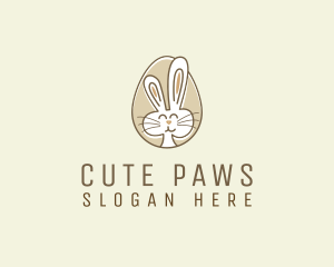 Bunny Rabbit Egg logo design