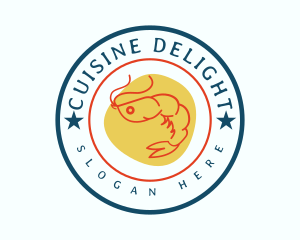 Seafood Shrimp Business logo design