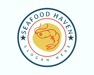 Seafood Shrimp Business logo design