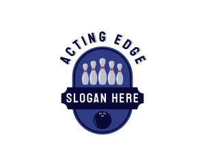 Sports Bowling Alley logo design