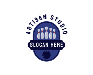 Sports Bowling Alley logo design