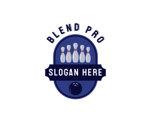 Sports Bowling Alley logo design