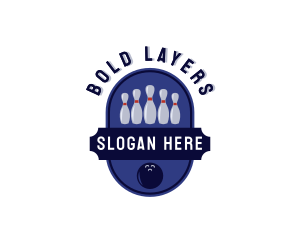 Sports Bowling Alley logo design