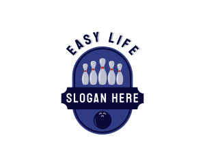 Sports Bowling Alley logo design