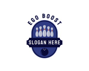 Sports Bowling Alley logo design