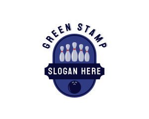 Sports Bowling Alley logo design