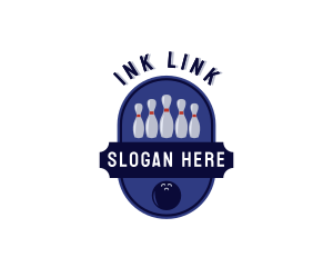 Sports Bowling Alley logo design