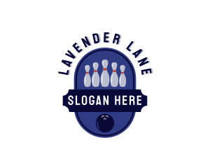 Sports Bowling Alley logo design