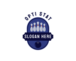 Sports Bowling Alley logo design