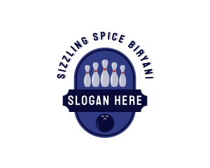 Sports Bowling Alley logo design