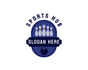 Sports Bowling Alley logo design