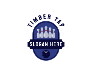 Sports Bowling Alley logo design