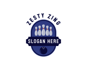 Sports Bowling Alley logo design