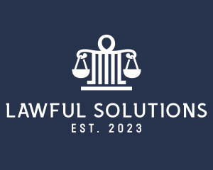 Legal Attorney Pillar Scales logo
