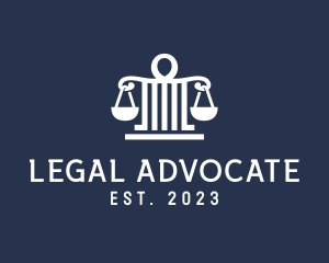 Legal Attorney Pillar Scales logo