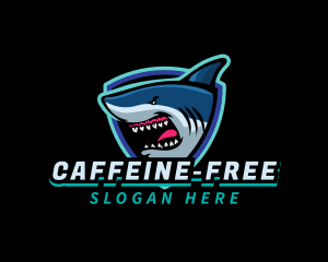 Angry Shark Mascot logo design