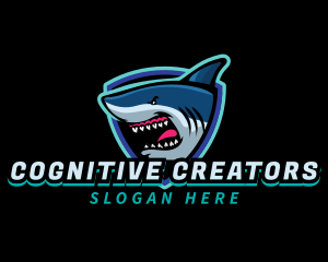 Shark Team Mascot logo design