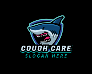 Angry Shark Mascot logo design