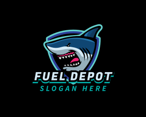 Shark Team Mascot logo design