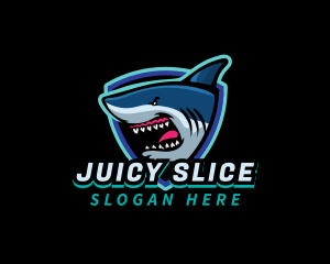 Shark Team Mascot logo design