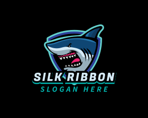 Angry Shark Mascot logo design