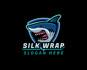 Angry Shark Mascot logo design