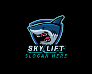 Shark Team Mascot logo design